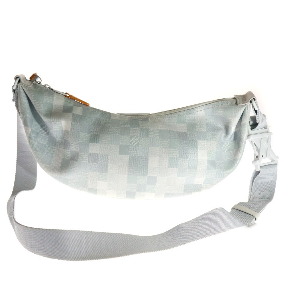 LOUIS VUITTON(ルイヴィトン) ダモフラージュ・スノー キャンバス ハマックバッグMM ショルダーバッグ ボディバッグ グレー PVCレザー RFID M12718