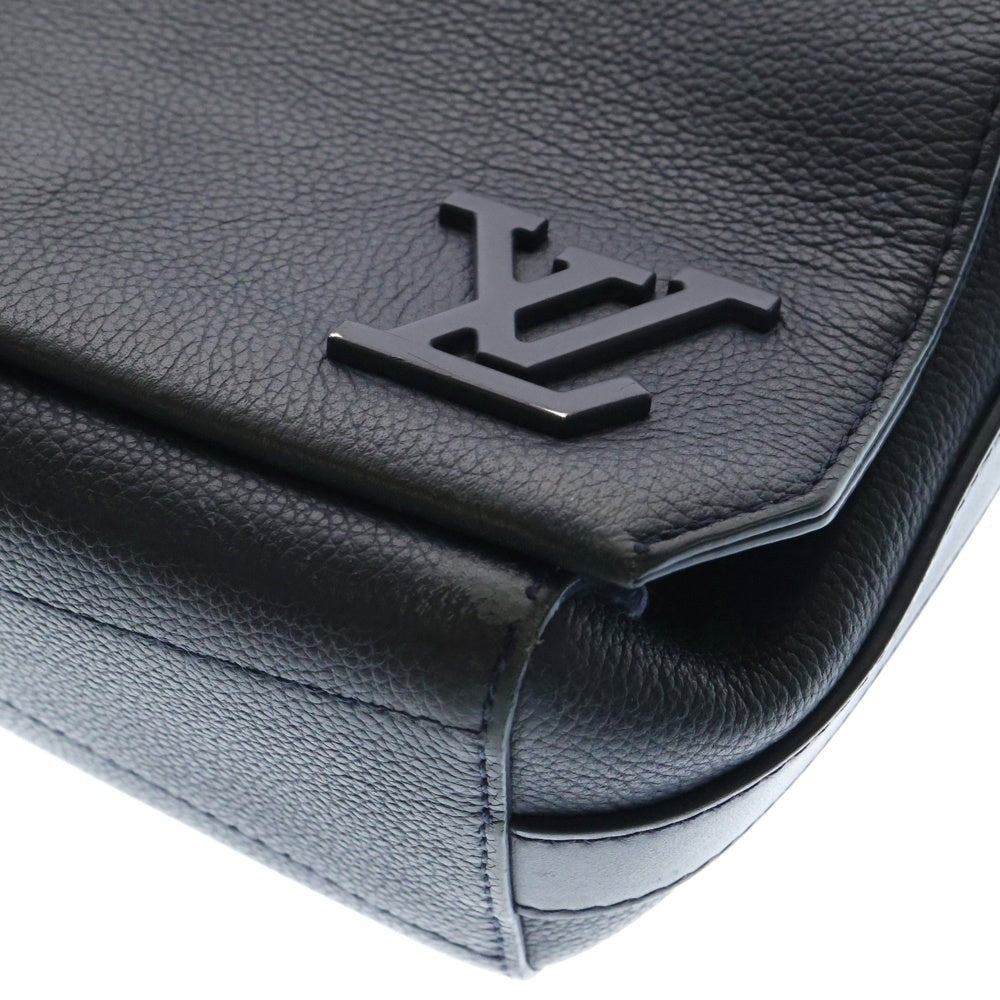 LOUIS VUITTON(ルイヴィトン) タイガ LV アエログラム ニュー メッセンジャーバッグ ショルダーバッグ ブルー シルバー金具 レザー M59327
