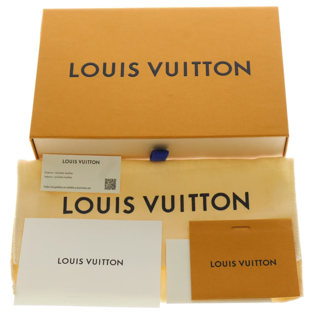 LOUIS VUITTON(ルイヴィトン) ポルトフォイユ・ブラザNM ロングウォレット 長財布 カードケース レザー ネイビー M81810