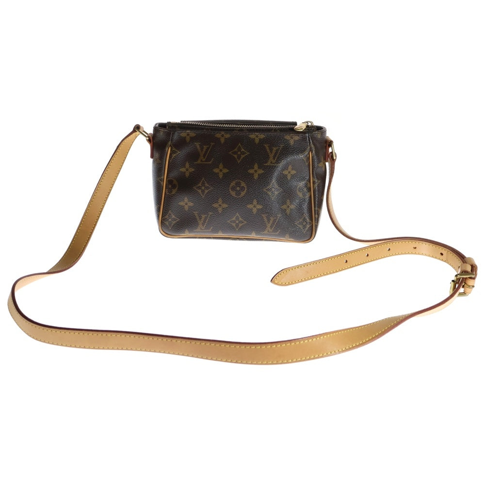 LOUIS VUITTON(ルイヴィトン) ヴィバシテPM モノグラム PVC レザー ショルダーバッグ ゴールド金具 ブラウン M51165