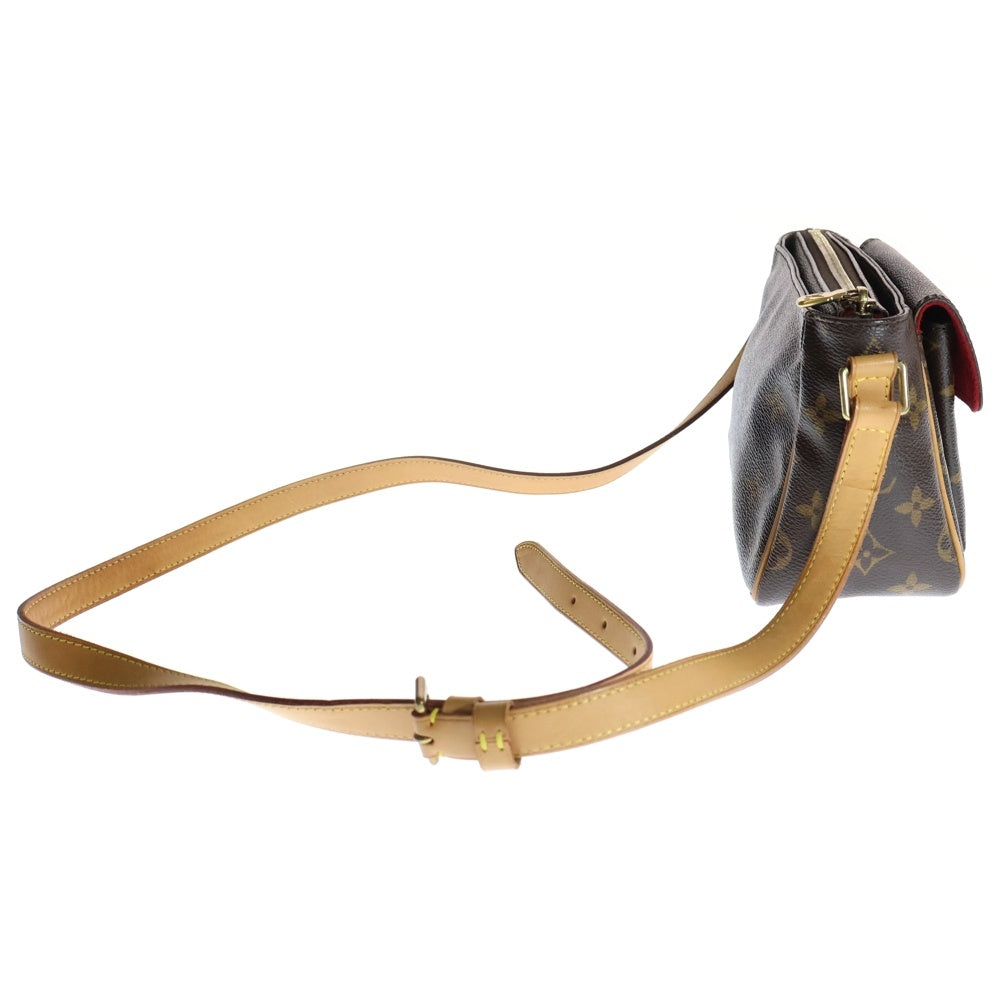 LOUIS VUITTON(ルイヴィトン) ヴィバシテPM モノグラム PVC レザー ショルダーバッグ ゴールド金具 ブラウン M51165