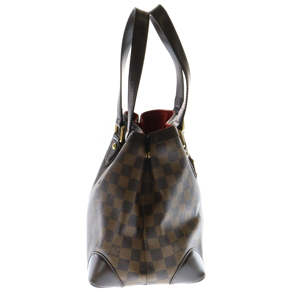 LOUIS VUITTON(ルイヴィトン) ダミエ ハムステッドPM ハンドバッグ トートバッグ ブラウン ゴールド金具 レザー×PVC N51205