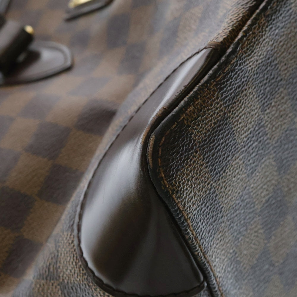 LOUIS VUITTON(ルイヴィトン) ダミエ ハムステッドPM ハンドバッグ トートバッグ ブラウン ゴールド金具 レザー×PVC N51205