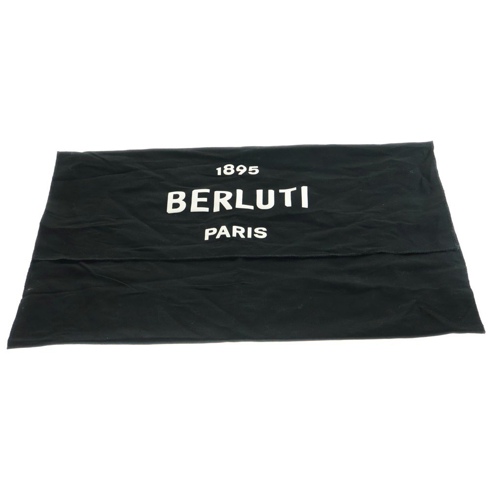 Berluti(ベルルッティ) カリグラフィ トゥジュール トートバッグ ハンドバッグ グレー ネイビー レザー シルバー金具