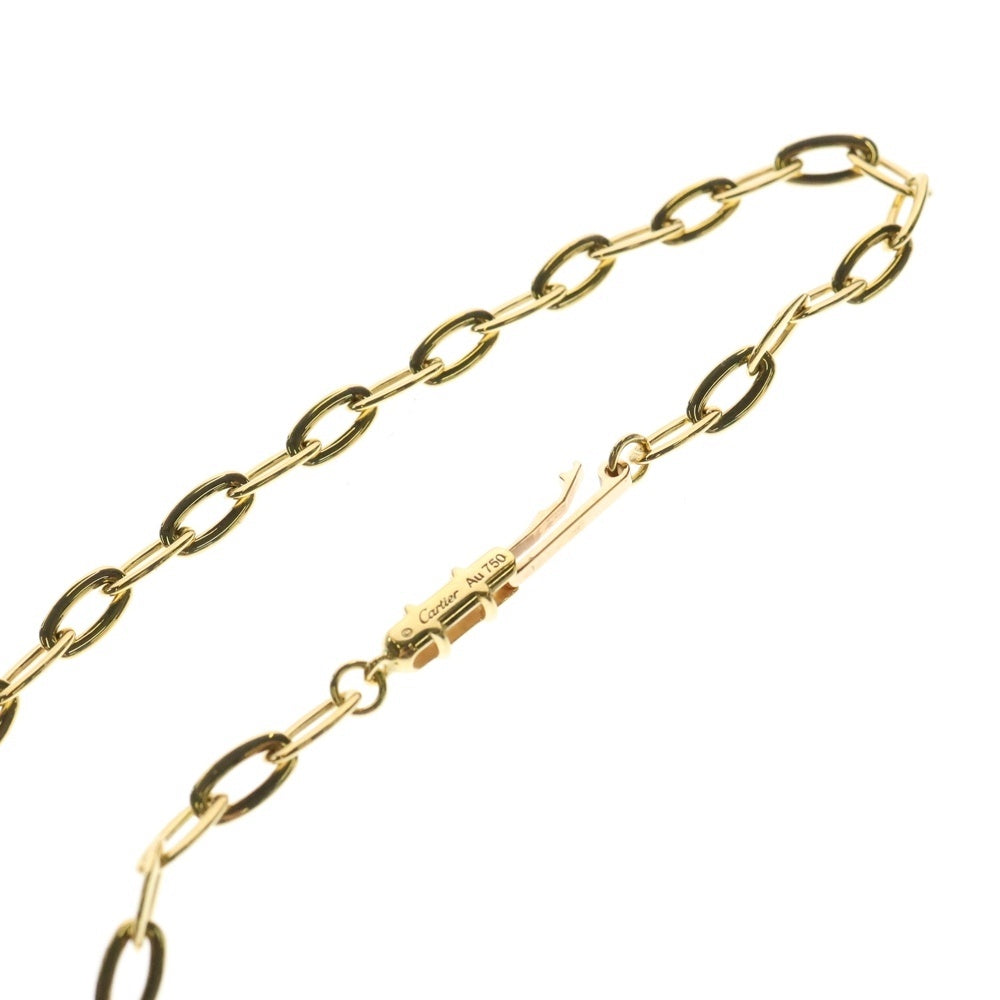 Cartier(カルティエ) JUSTE UN CLOU ジュストアンクル Au750YG ダイヤ付チェーンネックレス ペンダント ゴールド レディース