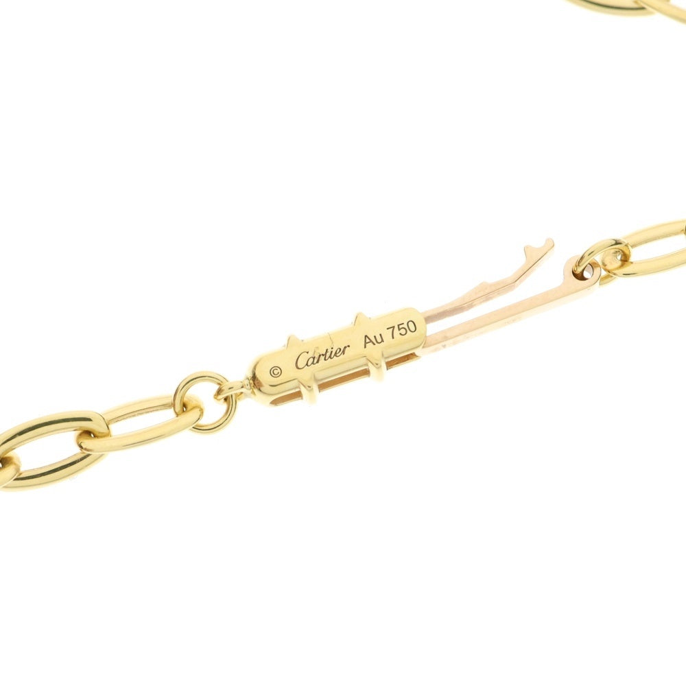 Cartier(カルティエ) JUSTE UN CLOU ジュストアンクル Au750YG ダイヤ付チェーンネックレス ペンダント ゴールド レディース