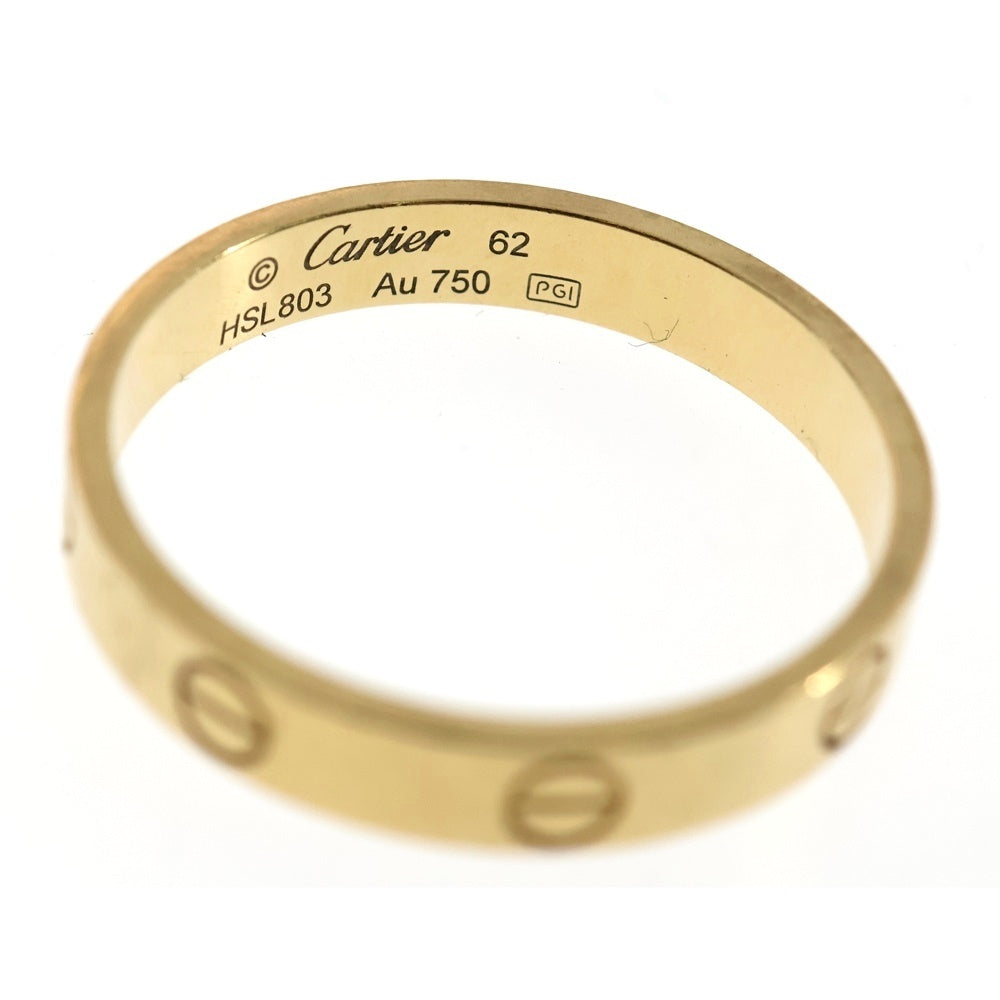 Cartier(カルティエ) ミニラブ リング 指輪 K18YG イエローゴールド 22号