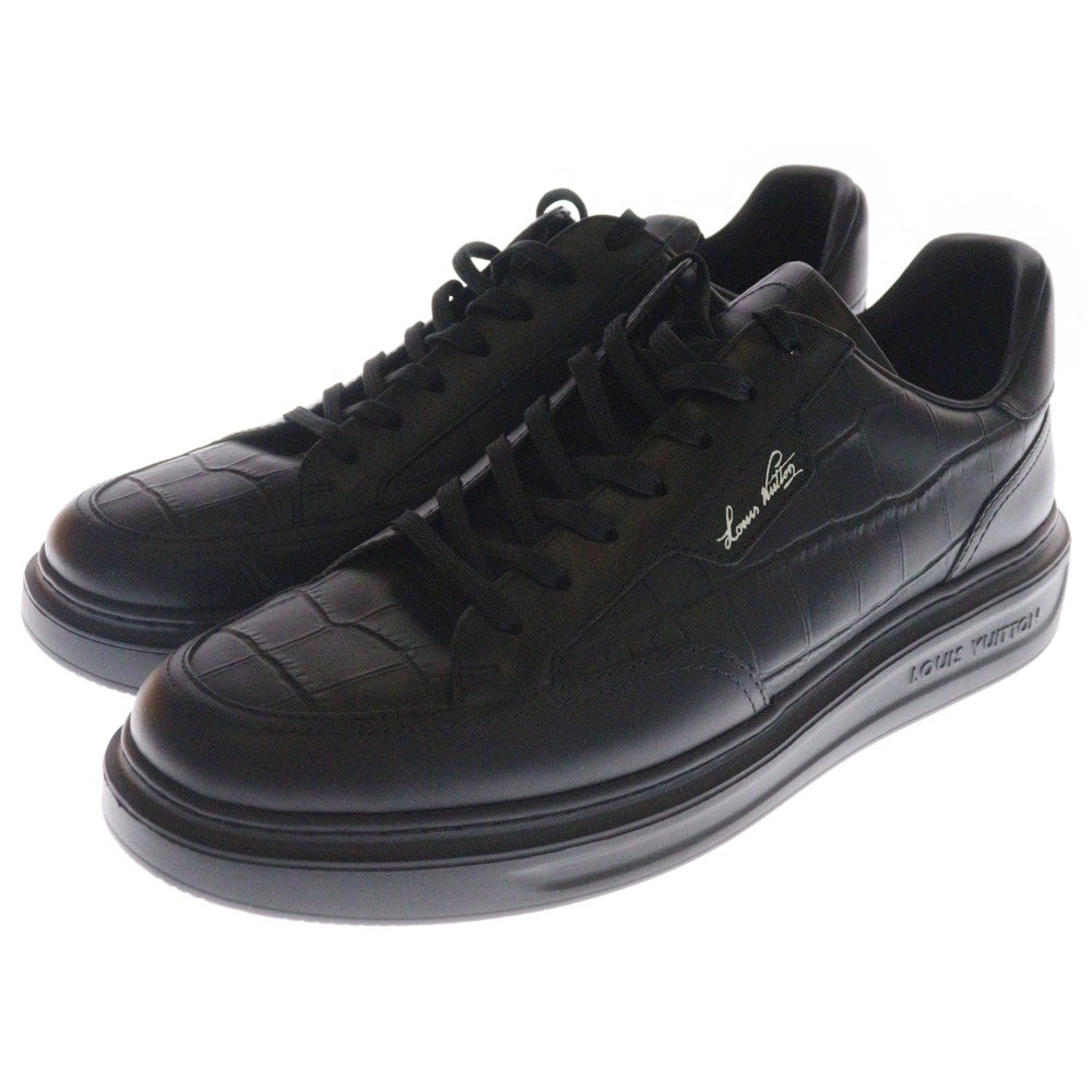 LOUIS VUITTON(ルイヴィトン) 25SS LVビバリーヒルズ スニーカー ブラック レザー 型押し メンズ 1ADFWE