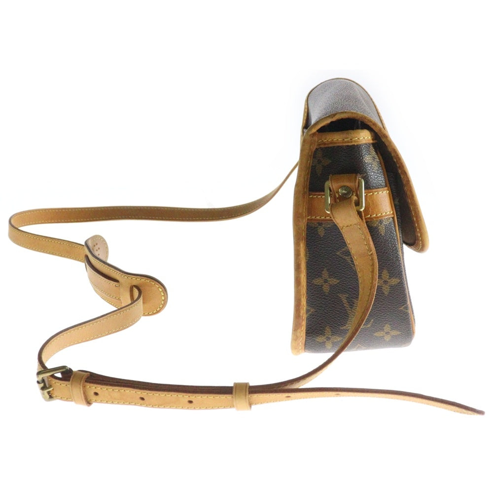 LOUIS VUITTON(ルイヴィトン) モノグラム ソローニュ ショルダーバッグ ブラウン ゴールド金具 レザー×PVC M42250