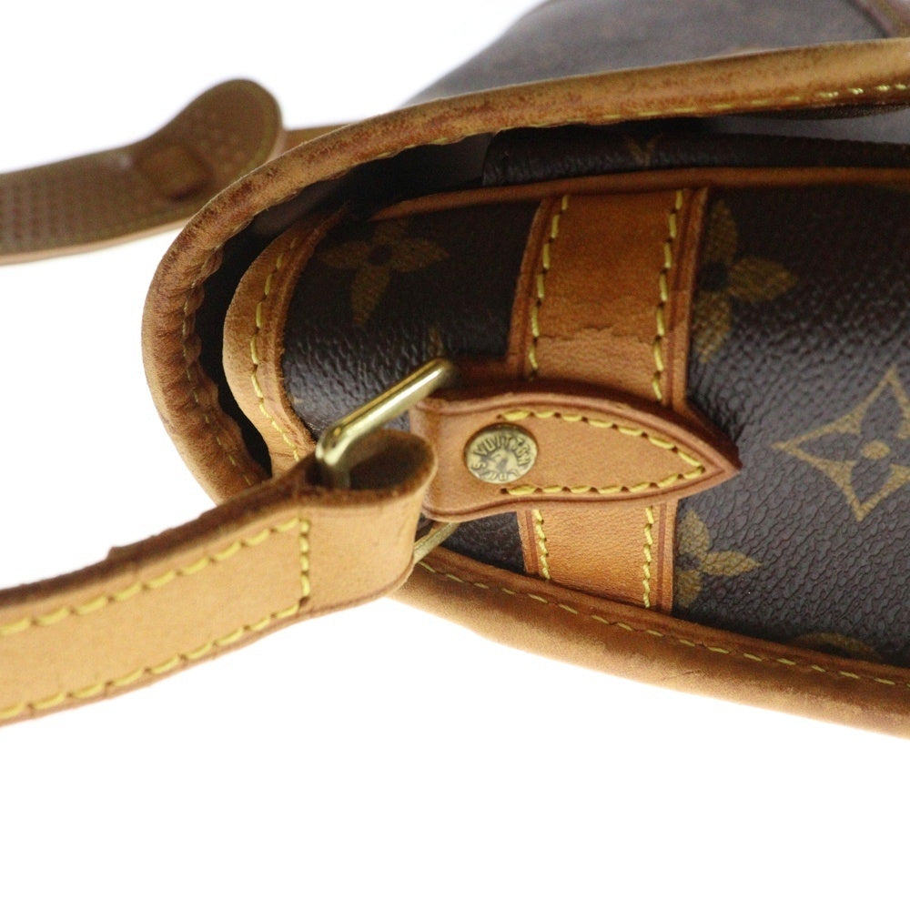 LOUIS VUITTON(ルイヴィトン) モノグラム ソローニュ ショルダーバッグ ブラウン ゴールド金具 レザー×PVC M42250