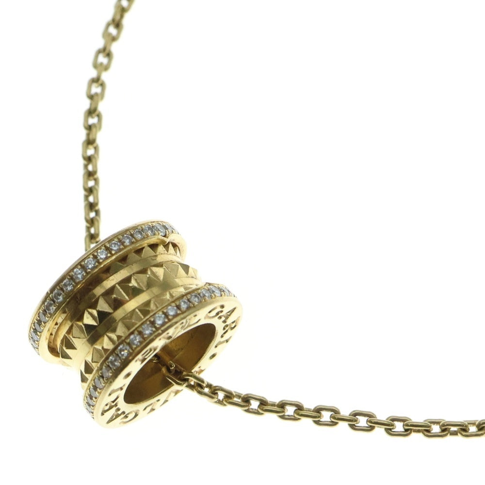 BVLGARI(ブルガリ) ビーゼロワン ロック ダイヤモンド ネックレス イエローゴールド YG Au750 ジュエリー