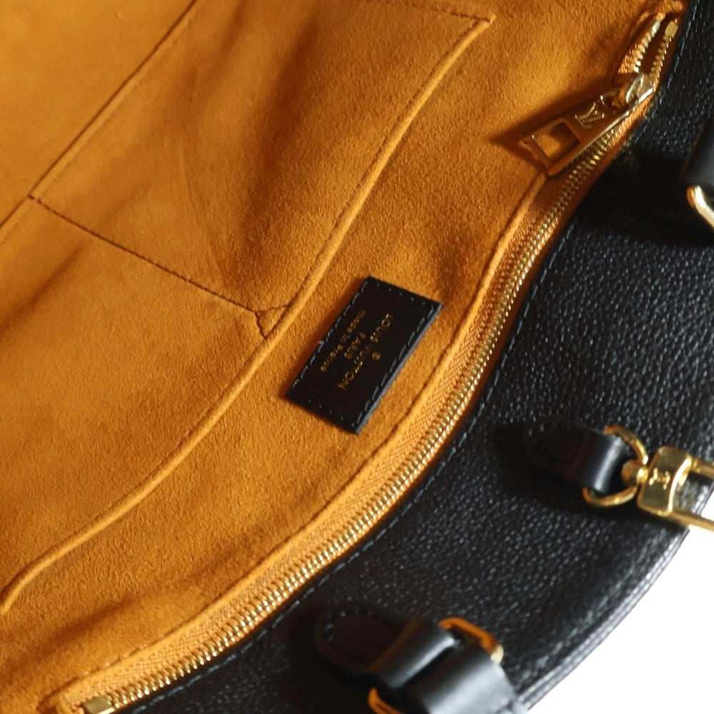 LOUIS VUITTON(ルイヴィトン) モノグラムアンプラント オンザゴーMM ハンドバッグ トートバッグ ブラック PVCレザー RFID M45595