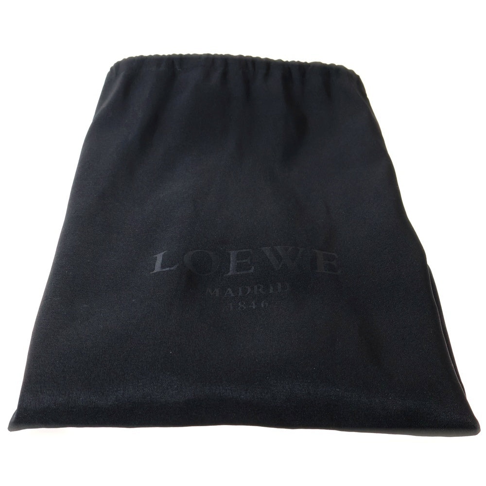 LOEWE(ロエベ) アラモ36 アナグラム バッグ ハンドバッグ ライトレッド オレンジ シルバー金具 レザー
