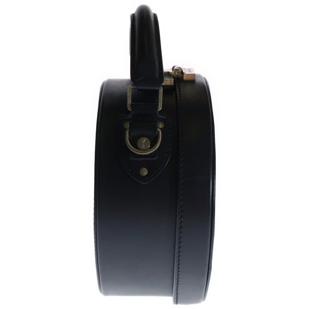 SAINT LAURENT PARIS(サンローランパリ) ミカボックス ハンドバッグ ミニバッグ ブラック シルバー金具 レザー 516858