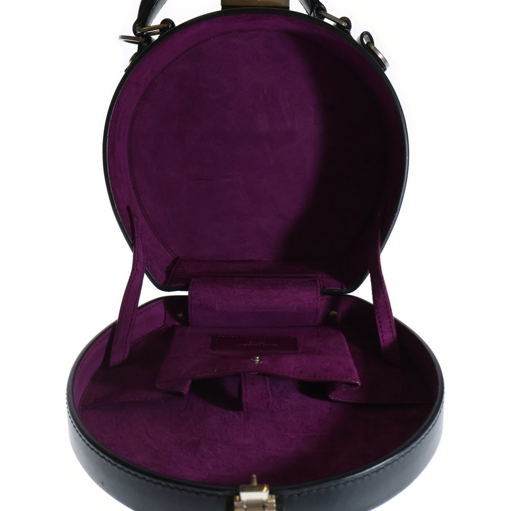 SAINT LAURENT PARIS(サンローランパリ) ミカボックス ハンドバッグ ミニバッグ ブラック シルバー金具 レザー 516858