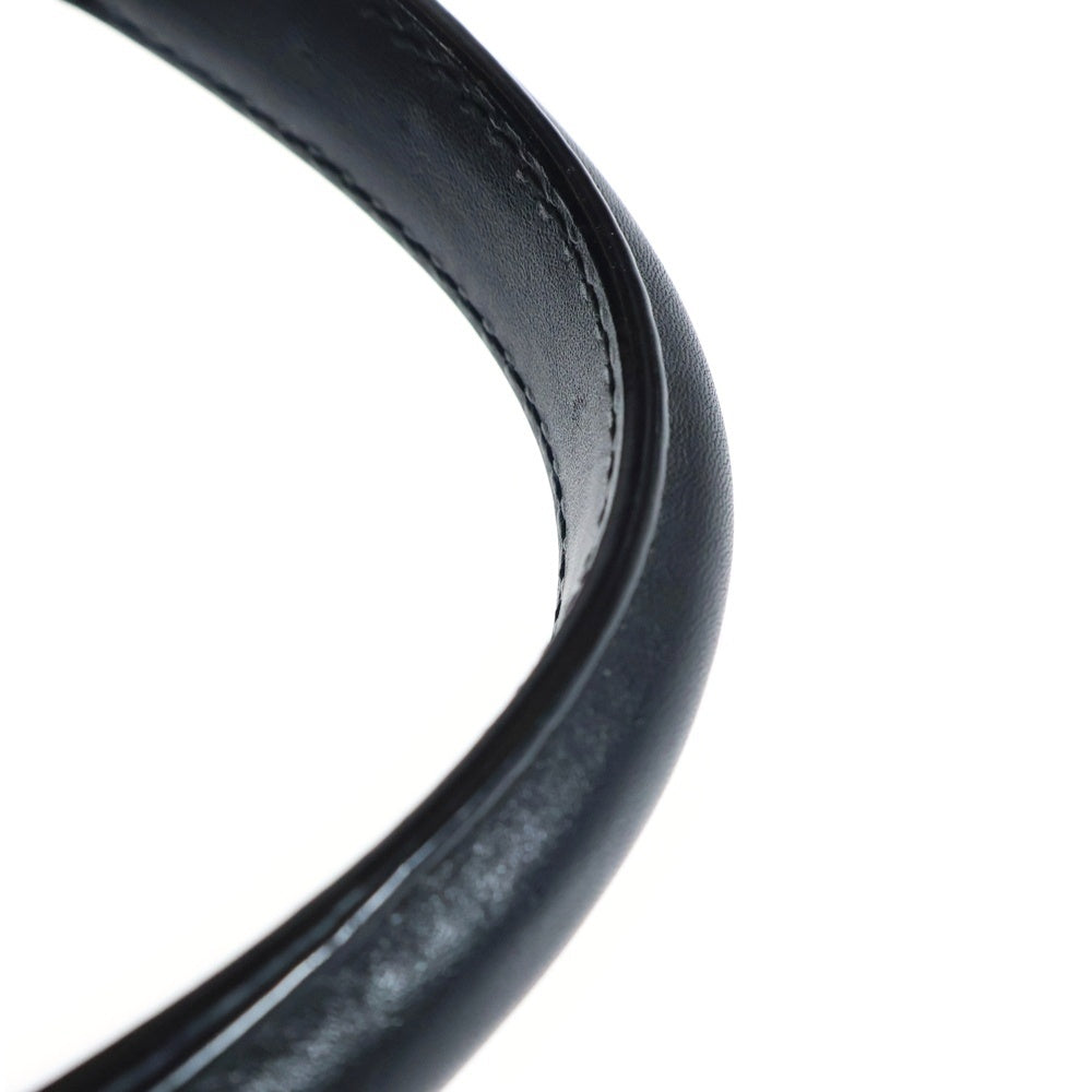 SAINT LAURENT PARIS(サンローランパリ) ミカボックス ハンドバッグ ミニバッグ ブラック シルバー金具 レザー 516858