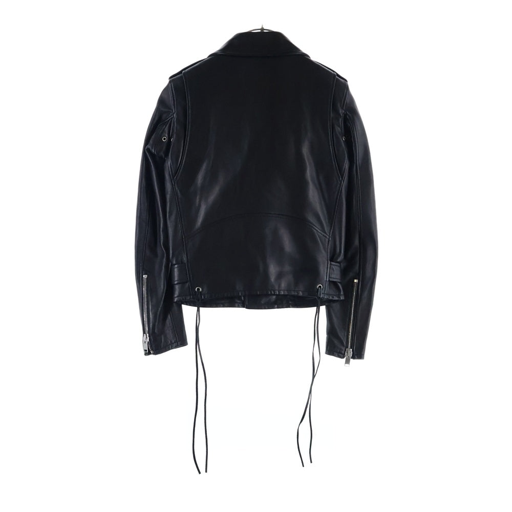 SAINT LAURENT PARIS(サンローランパリ) 16AW L17 クラシック モーターサイクル ラムスキン レザー ダブルライダースジャケット ブラック レディース 334810