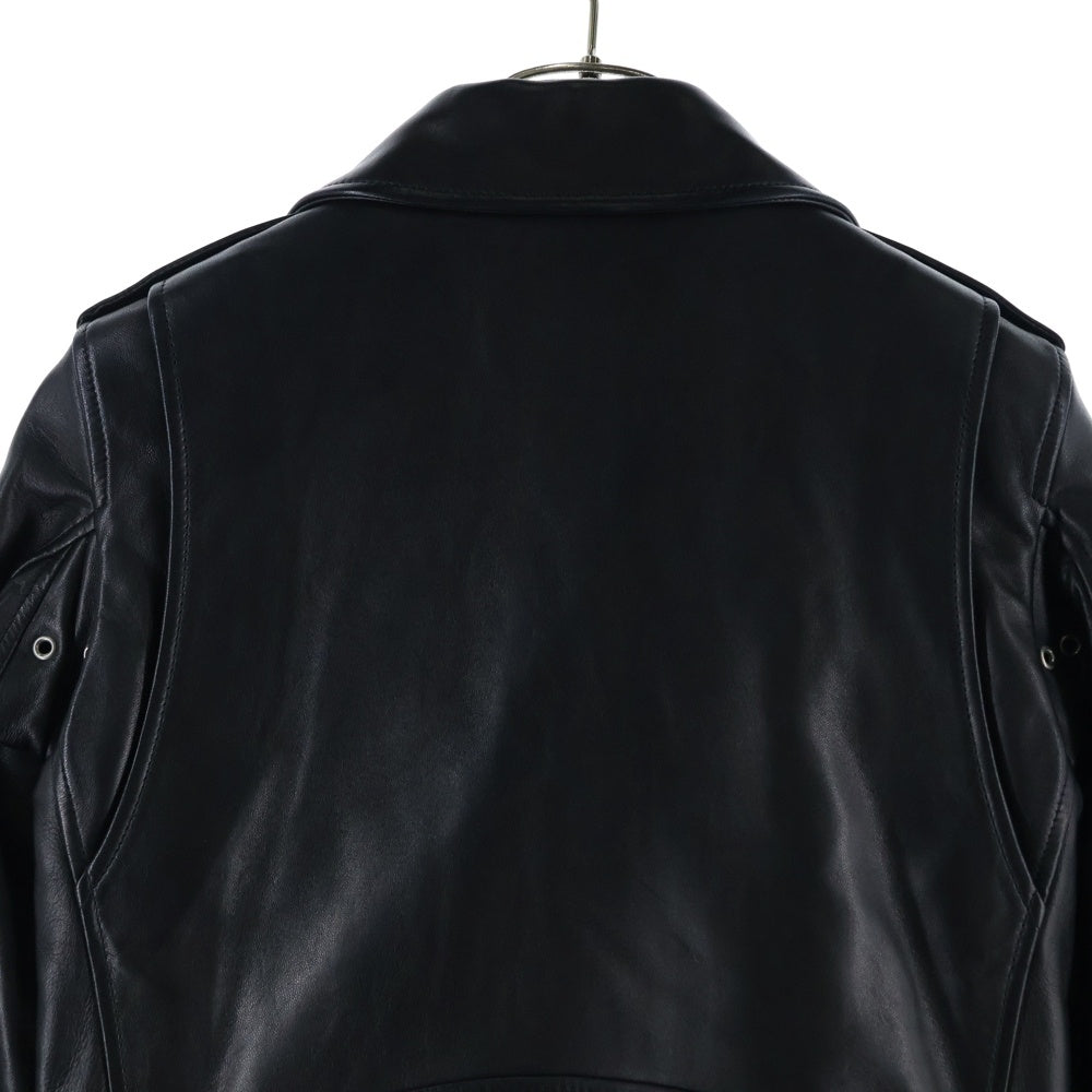 SAINT LAURENT PARIS(サンローランパリ) 16AW L17 クラシック モーターサイクル ラムスキン レザー ダブルライダースジャケット ブラック レディース 334810