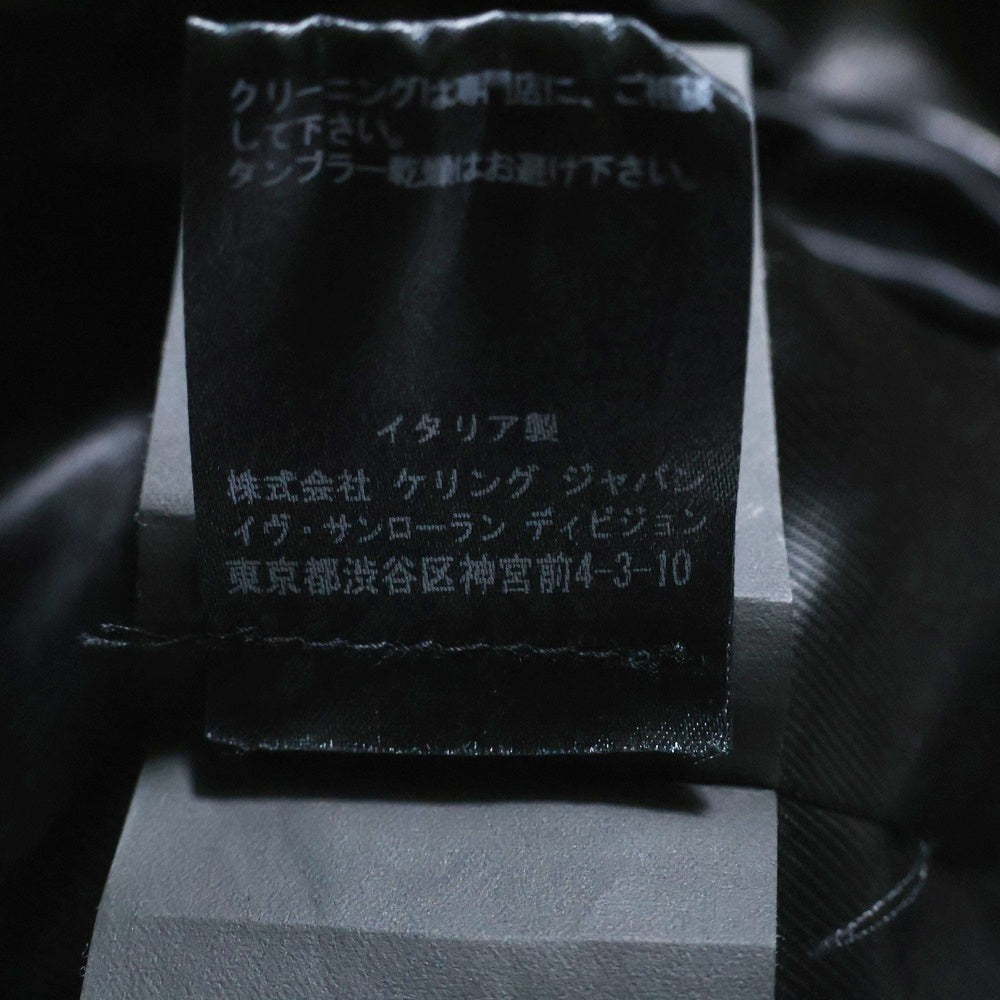 SAINT LAURENT PARIS(サンローランパリ) 16AW L17 クラシック モーターサイクル ラムスキン レザー ダブルライダースジャケット ブラック レディース 334810