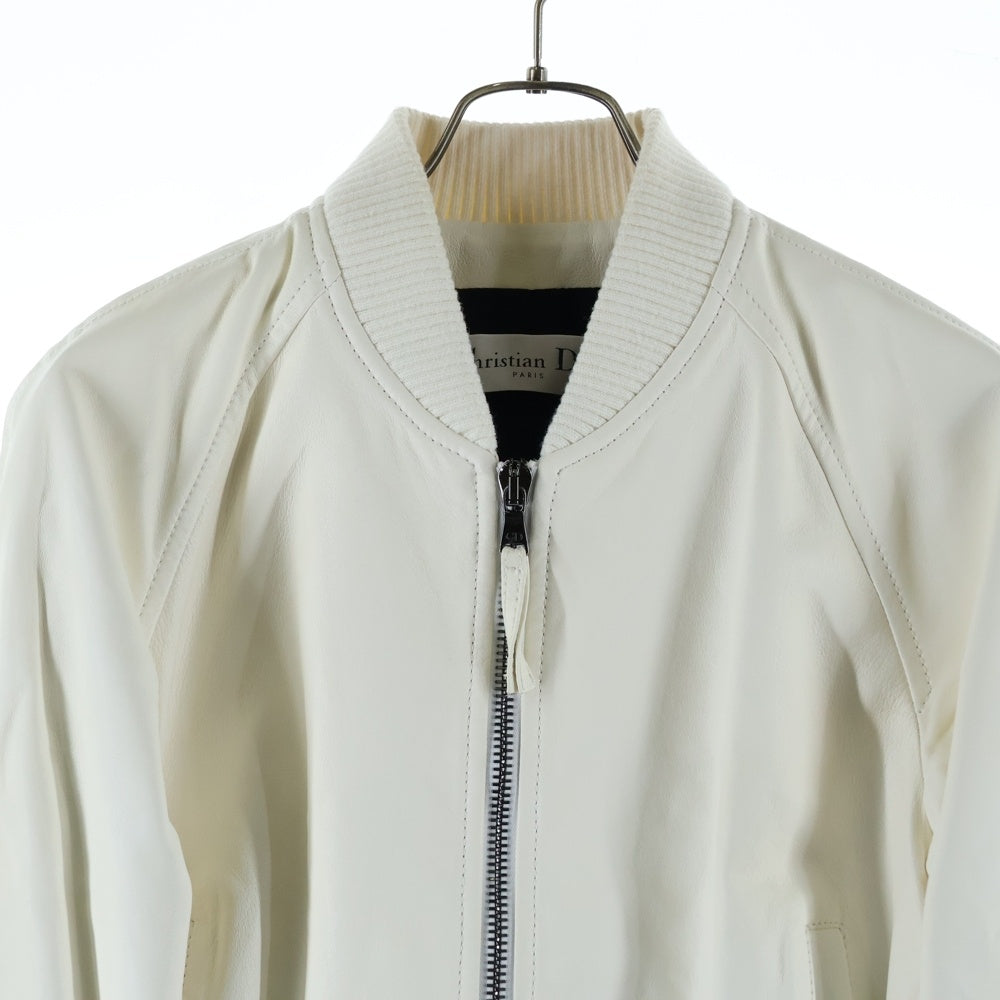 DIOR(ディオール) 18SS ×Niki de Saint Phalle ニキ ド サン ファル ドラゴンモチーフ バックプリント ジップアップ ジャケット ブルゾン ホワイト レディース 415V33AL075