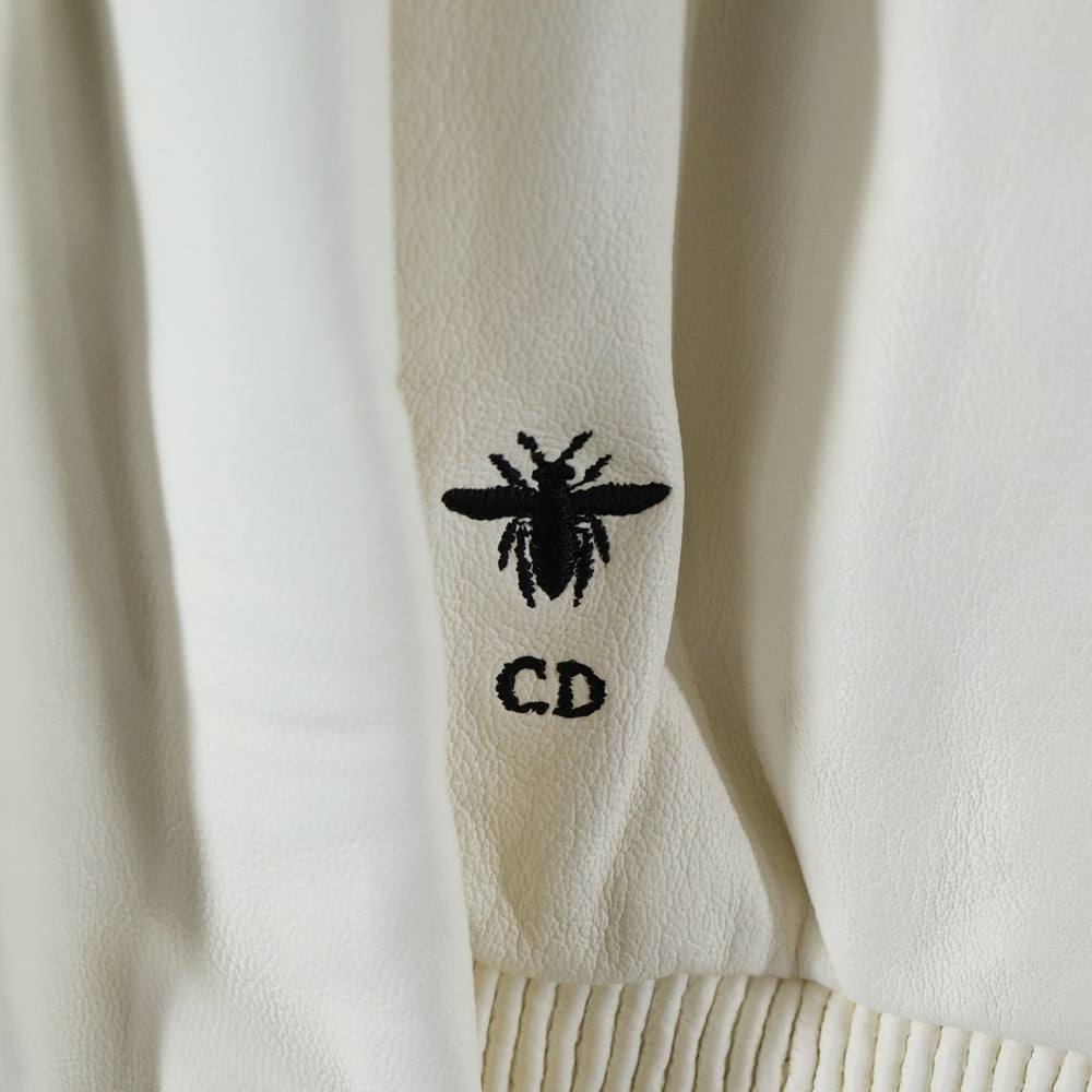 DIOR(ディオール) 18SS ×Niki de Saint Phalle ニキ ド サン ファル ドラゴンモチーフ バックプリント ジップアップ ジャケット ブルゾン ホワイト レディース 415V33AL075