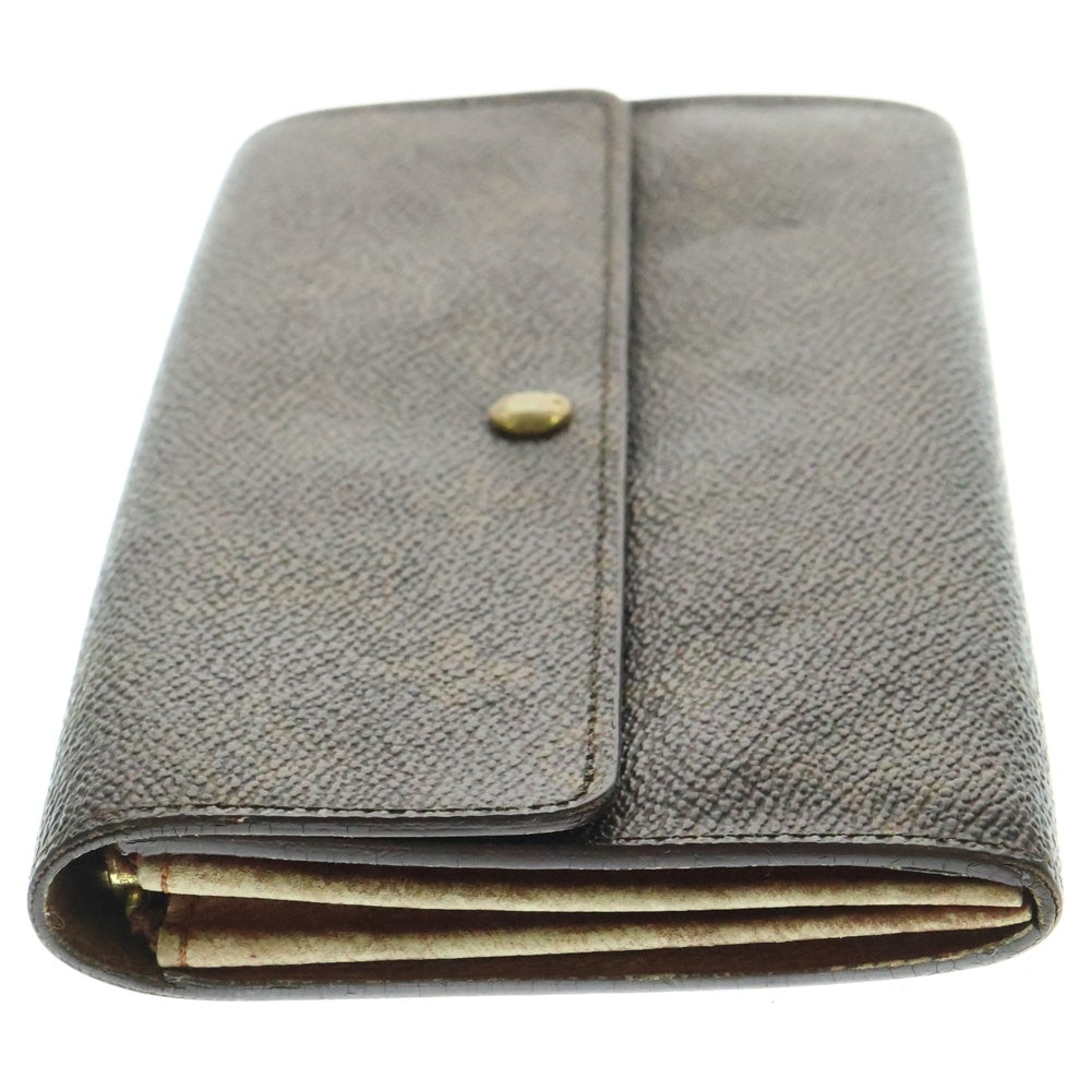 LOUIS VUITTON(ルイヴィトン) モノグラム ポルトモネクレディ レザーロングウォレット 長財布 ブラウン M61725