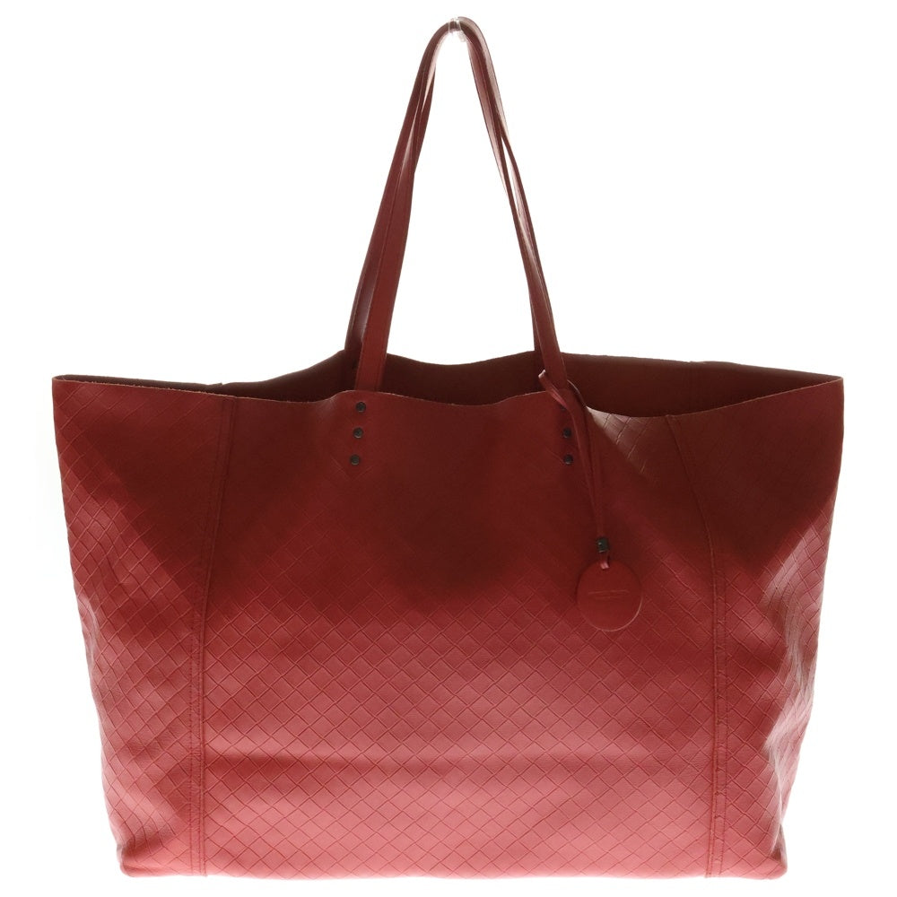 BOTTEGA VENETA(ボッテガヴェネタ) イントレッチ トートバッグ ハンドバッグ レッド レザー