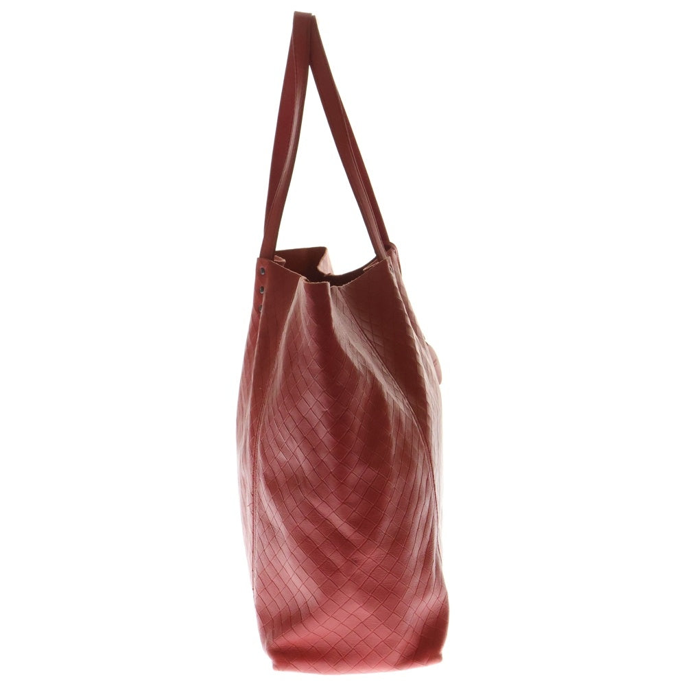 BOTTEGA VENETA(ボッテガヴェネタ) イントレッチ トートバッグ ハンドバッグ レッド レザー