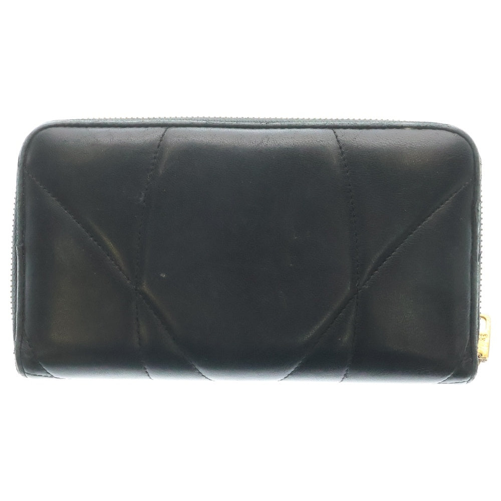 DOLCE & GABBANA(ドルチェアンドガッバーナ) ディヴォーション ジップアラウンドウォレット ロングウォレット カードケース ブラック ゴールド金具 レザー