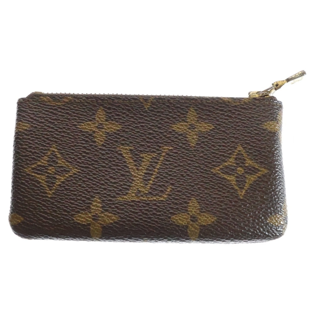 LOUIS VUITTON(ルイヴィトン) モノグラム ポシェットクレ バッグチャーム キーホルダー キーケース 小物入れ ブラウン ゴールド金具 PVC M62650