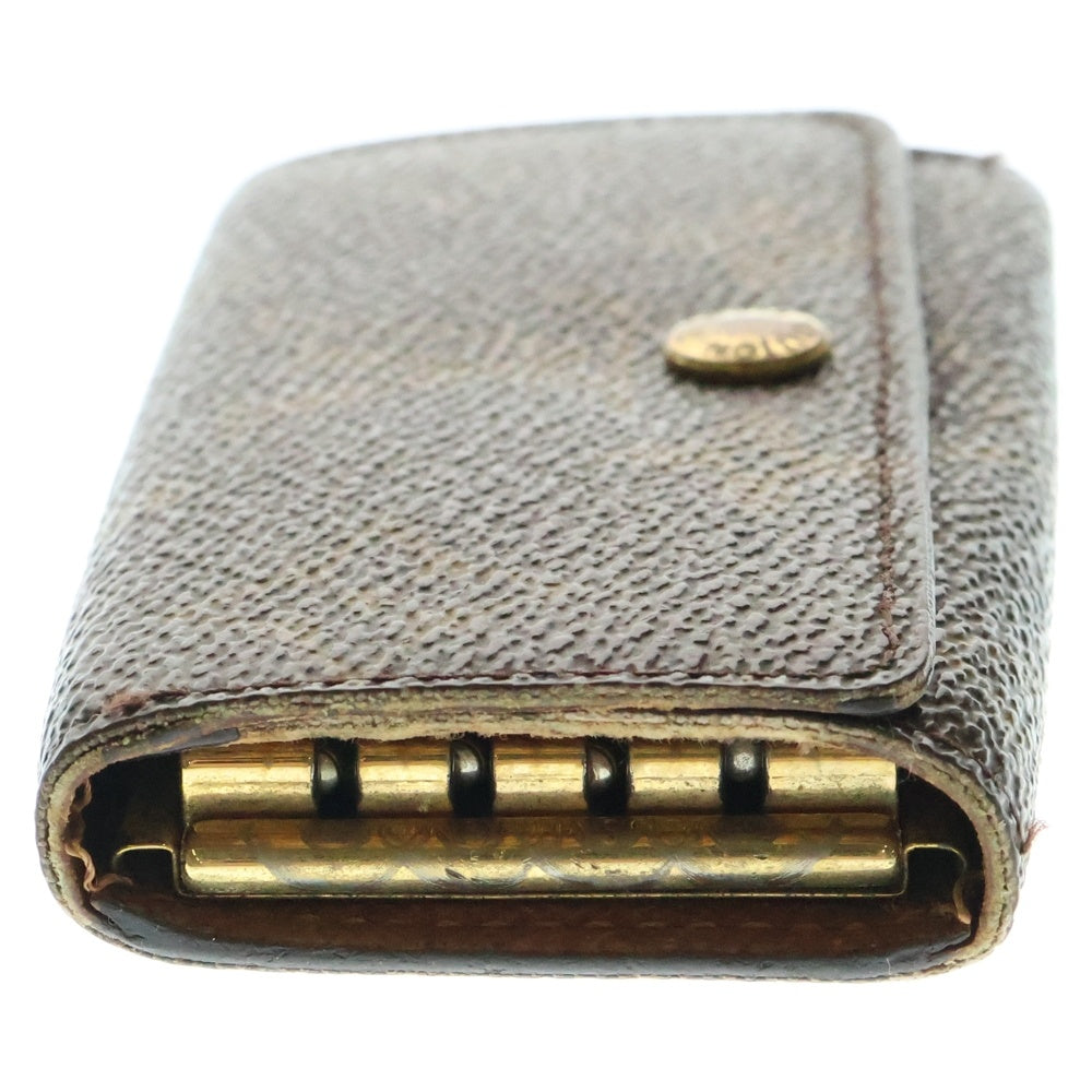 LOUIS VUITTON(ルイヴィトン) モノグラム ミュレティクレ4 4連 キーケース キーホルダー キーリング バッグチャーム ブラウン ゴールド金具 PVC M62631
