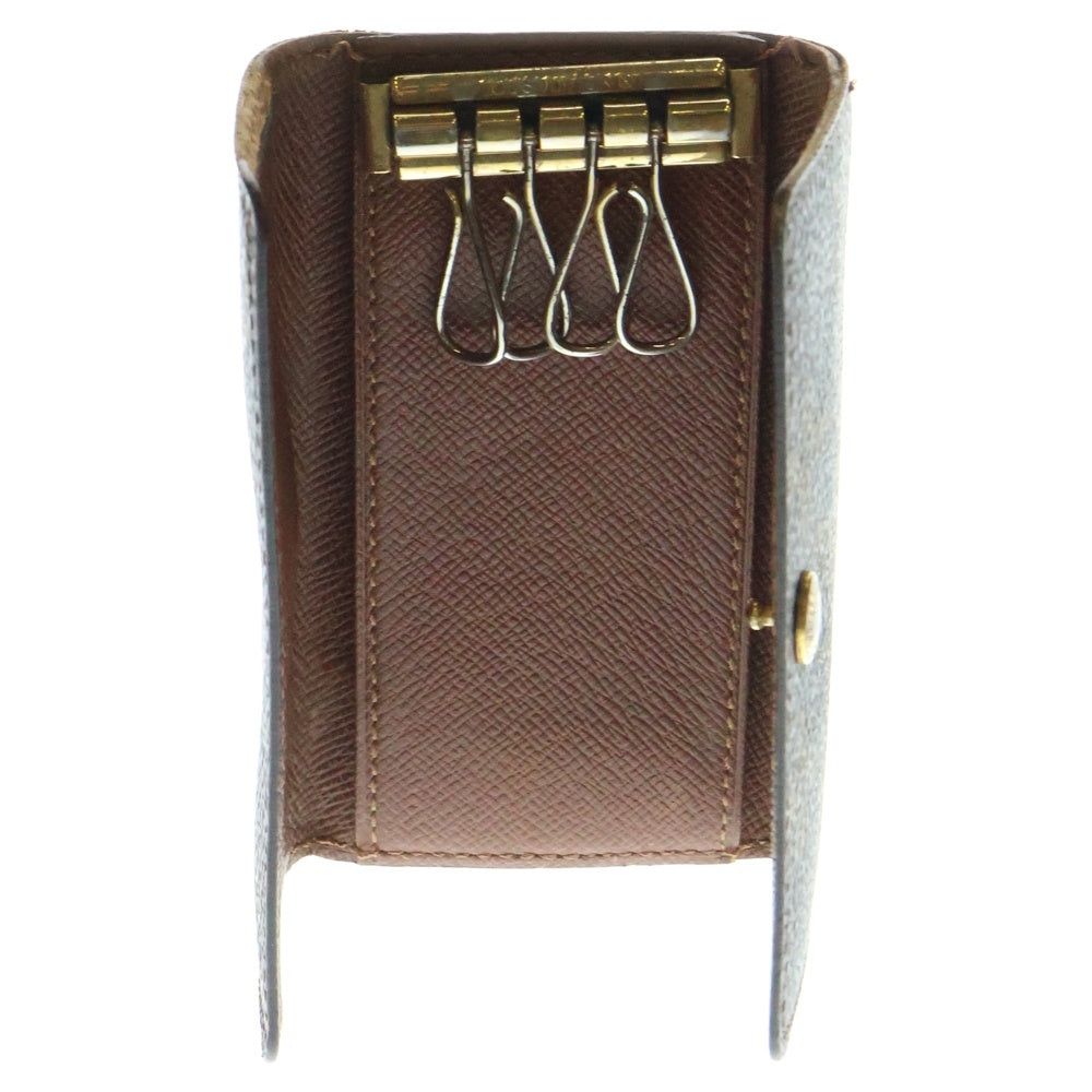 LOUIS VUITTON(ルイヴィトン) モノグラム ミュレティクレ4 4連 キーケース キーホルダー キーリング バッグチャーム ブラウン ゴールド金具 PVC M62631