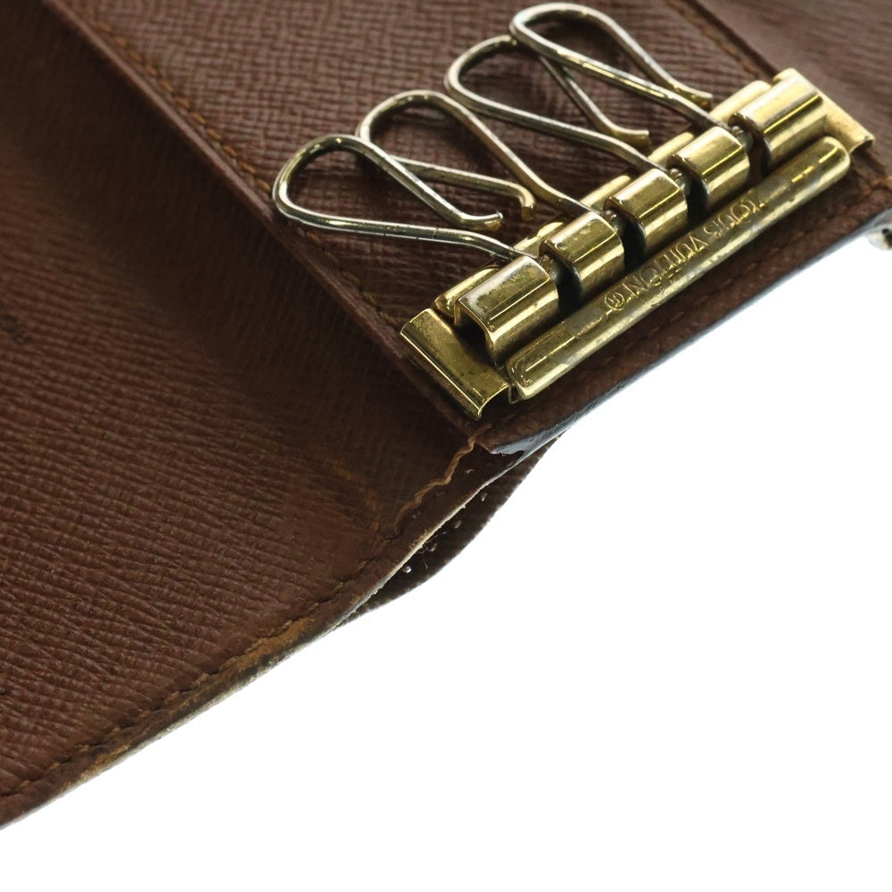 LOUIS VUITTON(ルイヴィトン) モノグラム ミュレティクレ4 4連 キーケース キーホルダー キーリング バッグチャーム ブラウン ゴールド金具 PVC M62631