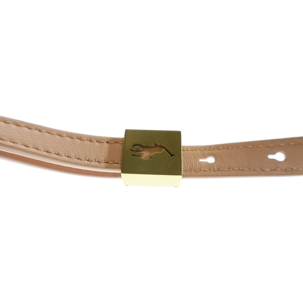 POLO RALPH LAUREN(ポロラルフローレン) ロゴプリント レザー 巾着 ショルダーバッグ ピンク