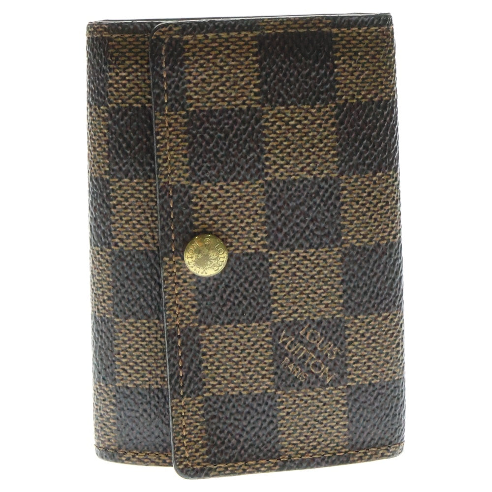 LOUIS VUITTON(ルイヴィトン) モノグラム ミュルティクレ6 キーケース キーリング バッグチャーム ブラウン ゴールド金具 PVC M62630