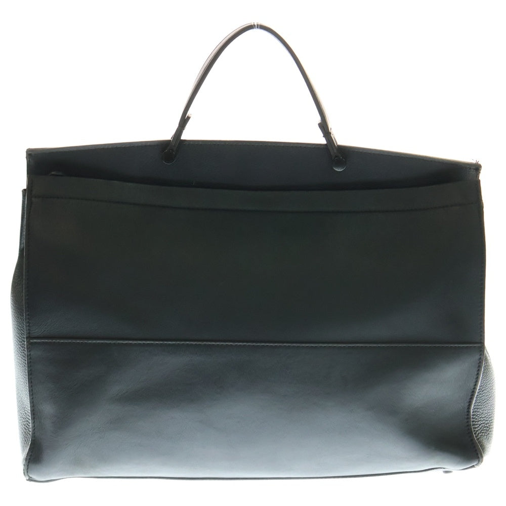 FURLA(フルラ) ロゴレザーブリーフケース ハンドバック ブラック