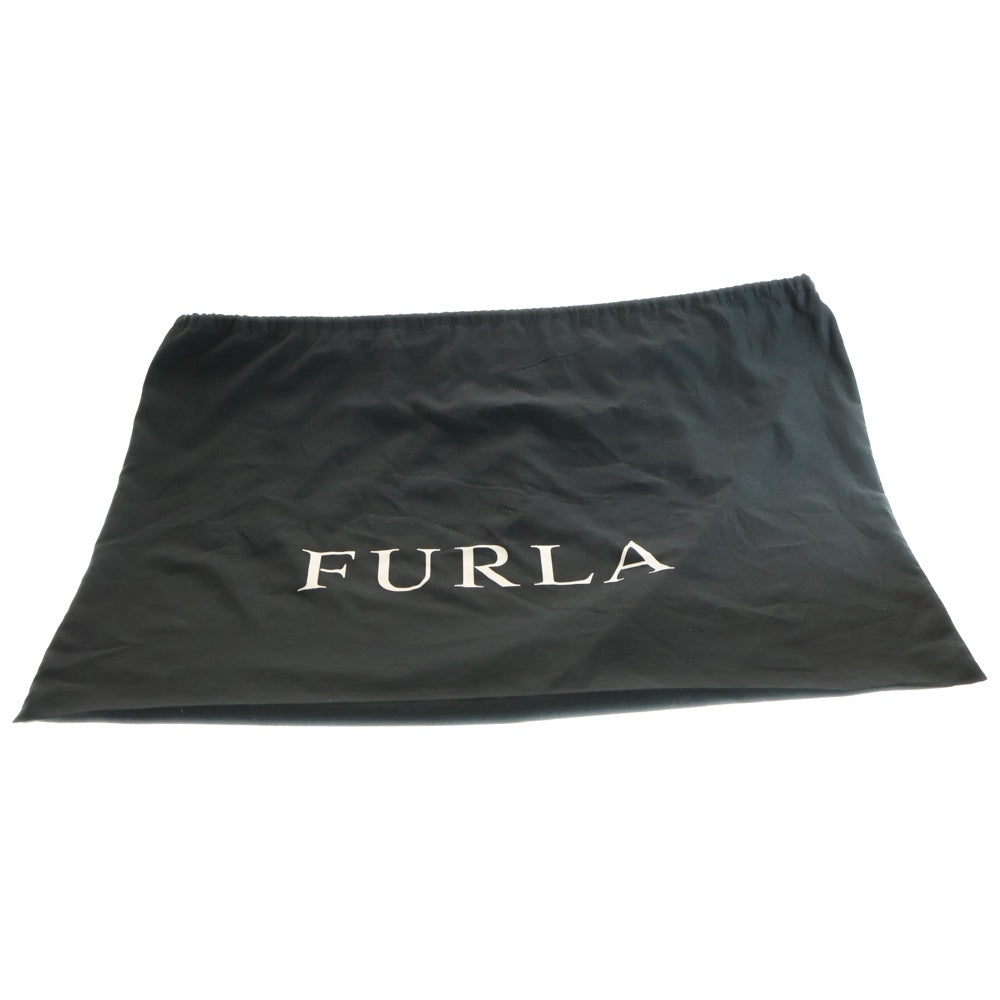 FURLA(フルラ) ロゴレザーブリーフケース ハンドバック ブラック