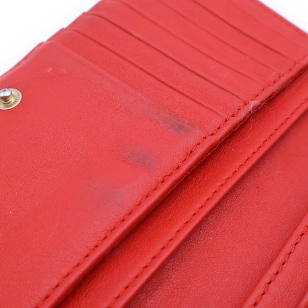 TORY BURCH(トリー バーチ) ロゴパテントレザーロングウォレット 二つ折り長財布 オレンジ