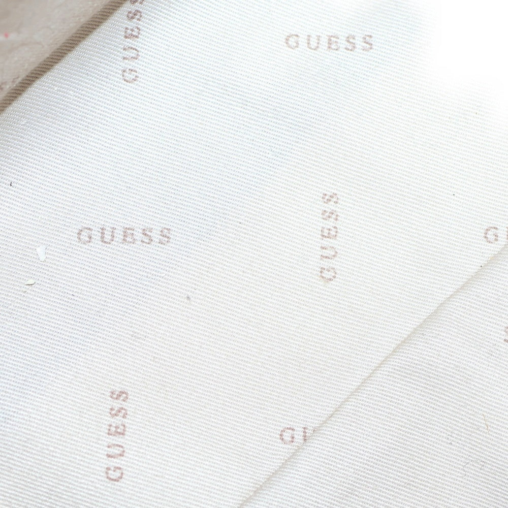 GUESS(ゲス) 2WAYバッグ トートバッグ ハンドバッグ ショルダーバッグ ブラウン レザー×PVC ゴールド金具