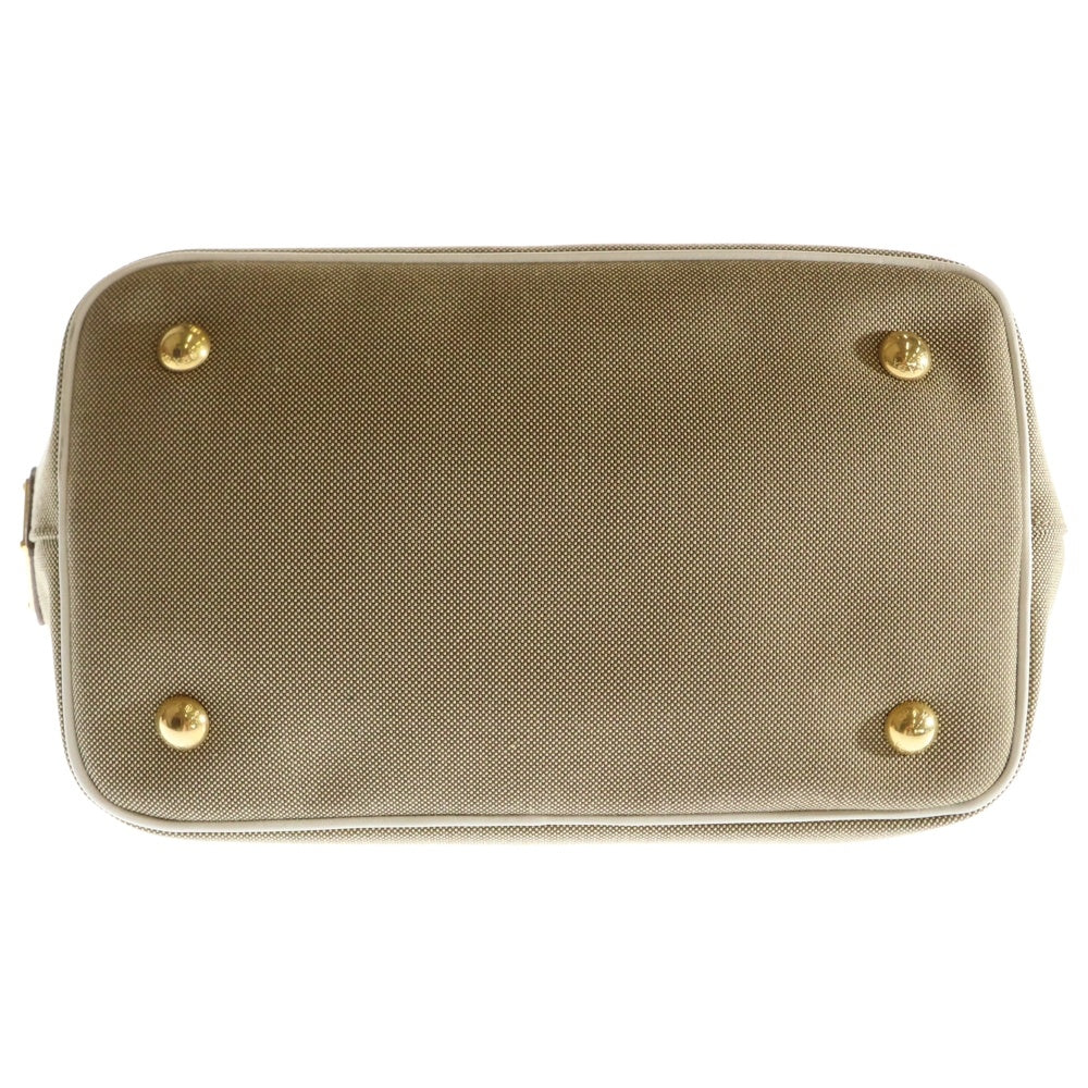 PRADA(プラダ) ロゴジャガード 2WAY ハンドバッグ ショルダーバッグ ベージュ×ホワイト 1BA172