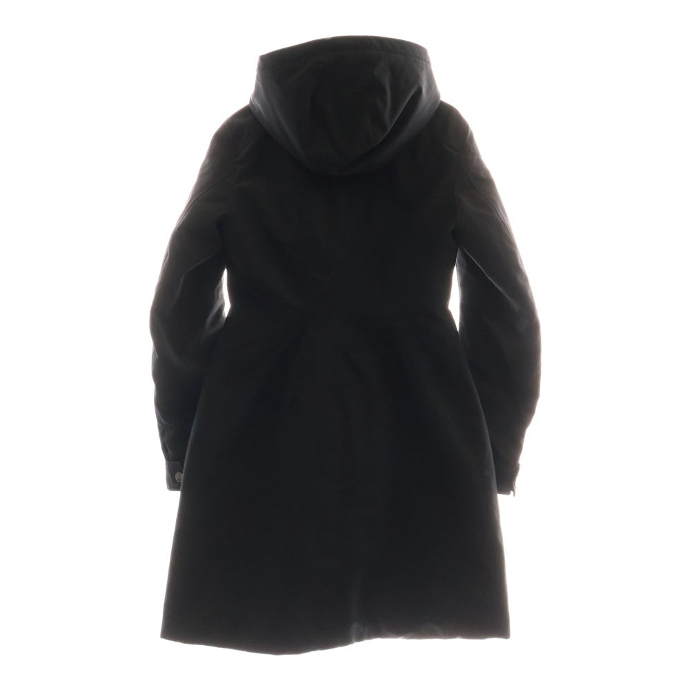 MONCLER(モンクレール) COLORADO コロラド ワッペンロゴ フーデッド ジップアップ ダウン ロング ジャケット コート ブラック レディース E20934986600 C0071