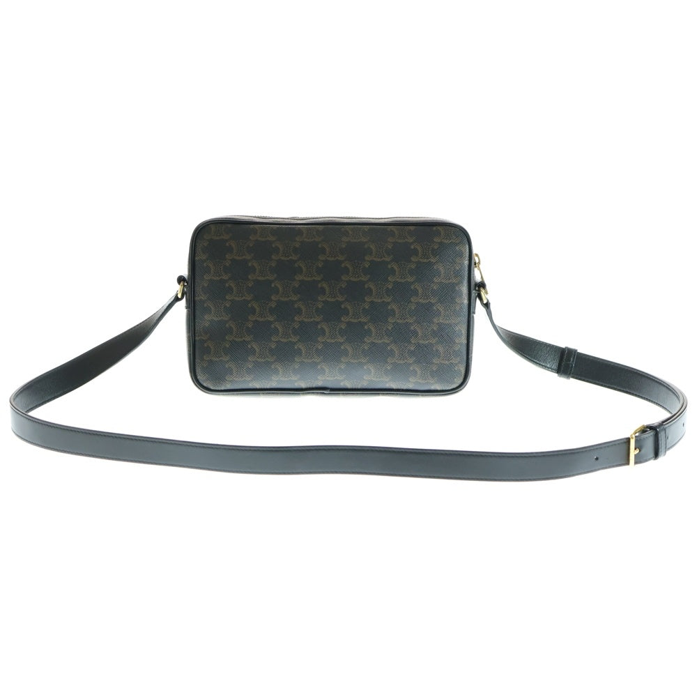 CELINE(セリーヌ) トリオンフ ロゴ メッセンジャーバッグ ショルダーバッグ ブラウン PVC×レザー