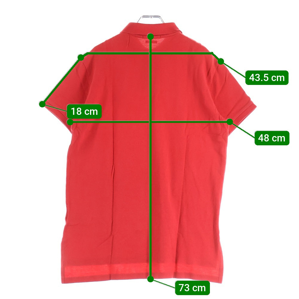 POLO RALPH LAUREN(ポロラルフローレン) フロントロゴ刺繍 半袖ポロシャツ レッド