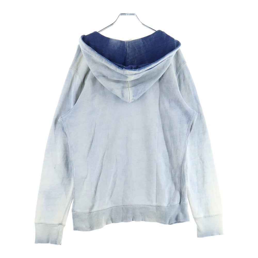 DIESEL(ディーゼル) フロントプリント パーカー プルオーバーフーディー インディゴブルー