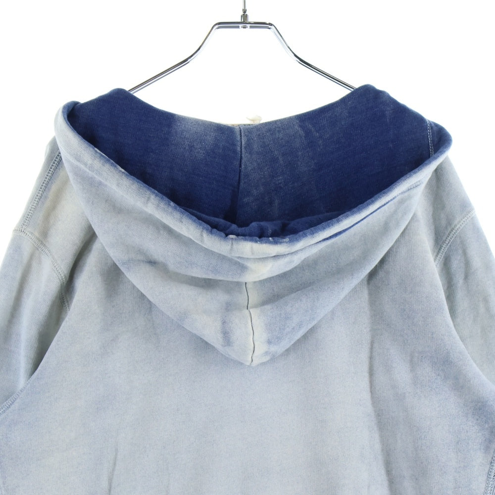 DIESEL(ディーゼル) フロントプリント パーカー プルオーバーフーディー インディゴブルー