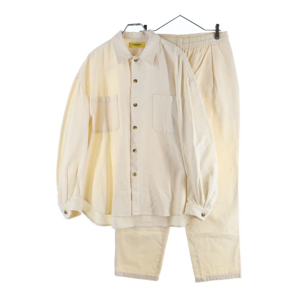 JOINT WORKS(ジョイントワークス) セットアップ 長袖シャツ ストレートパンツ アイボリー