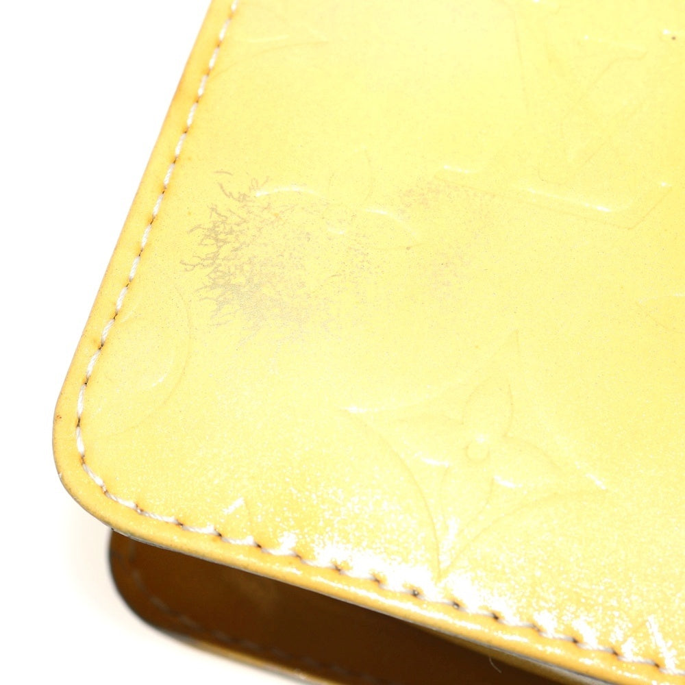 LOUIS VUITTON(ルイヴィトン) モノグラムヴェルニ モット ハンドバッグ ミニバッグ ゴールド金具 イエロー パテント×レザー M91059