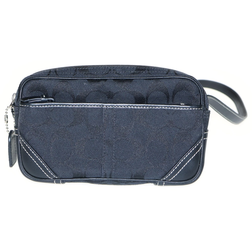 COACH(コーチ) ミニショルダーバッグ ボディバッグ ブラック レザー×キャンバス