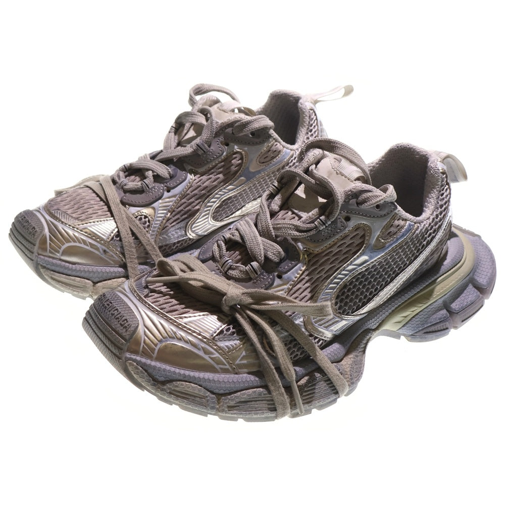 BALENCIAGA(バレンシアガ) 3XL ユーズド加工 メッシュ レースアップ ローカットシューズ スニーカー グレー 734734