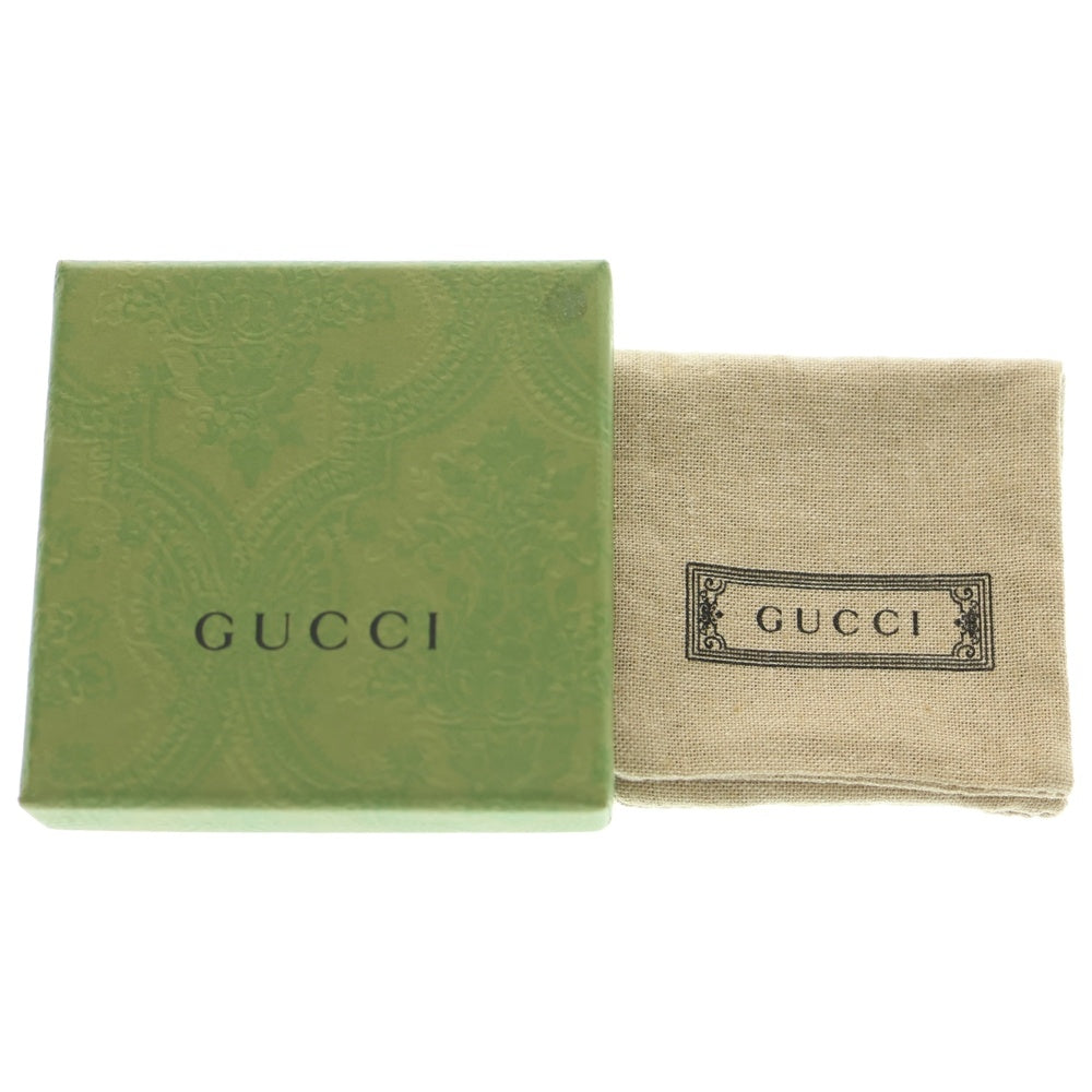 GUCCI(グッチ) インターロッキングG ロゴ ダブル リング 指輪 シルバー 17号 298036